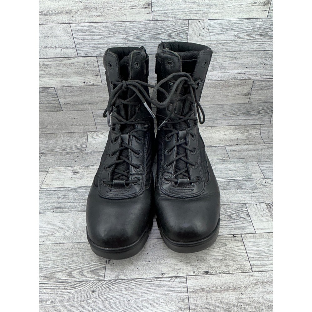 Bates Mens E02261 Black Tactical 8 Inch Side Zip Duty Boots Size 9M